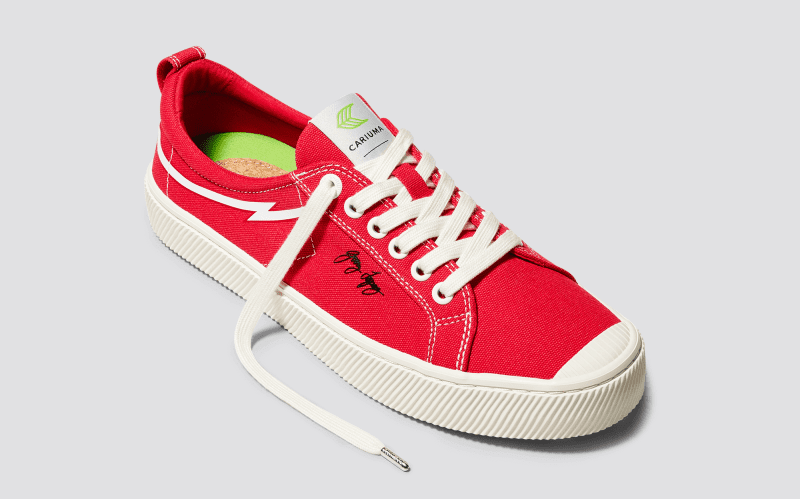 oca low gerry lopez red canvas sneaker.feature 1 6e40193e f5e1 4695 a403 933c13282e7a