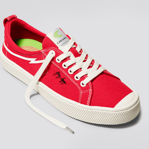 oca low gerry lopez red canvas sneaker.slideshow3