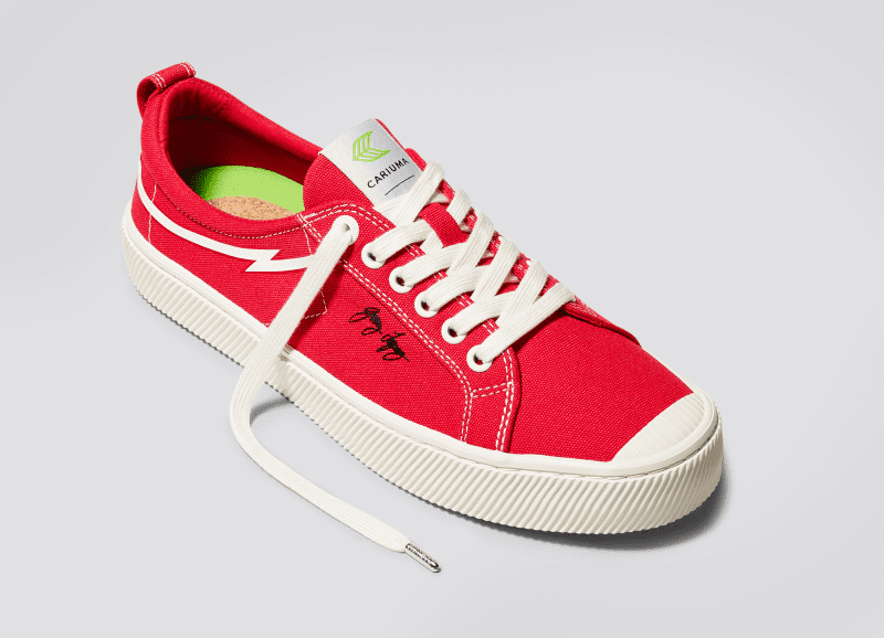 oca low gerry lopez red canvas sneaker.slideshow3