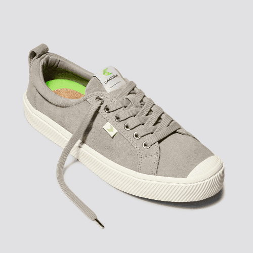 oca low grey suede sneaker.fb feed