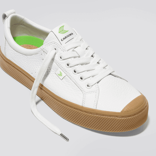 oca low gum white premium leather sneaker.slideshow2