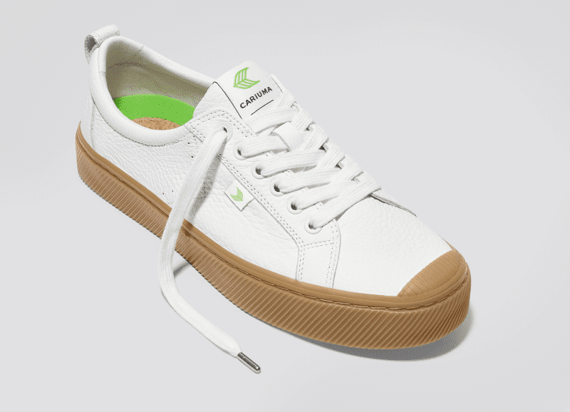 oca low gum white premium leather sneaker.slideshow2