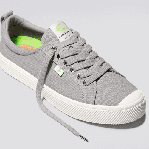 oca low light grey canvas sneaker.feature 1