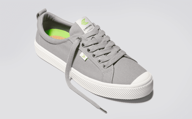 oca low light grey canvas sneaker.feature 1