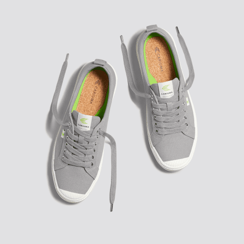 oca low light grey canvas sneaker.feature 3