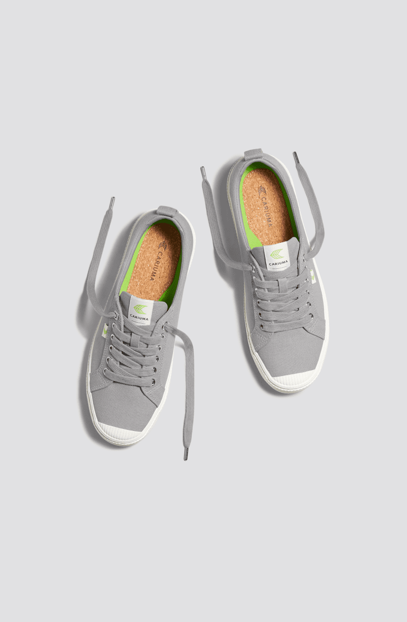 oca low light grey canvas sneaker.feature 3