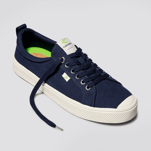 oca low navy blue canvas sneaker fb feed