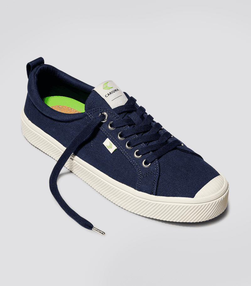 oca low navy blue canvas sneaker fb feed