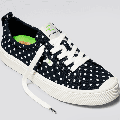 oca low off black polka dots canvas sneaker.feature 1