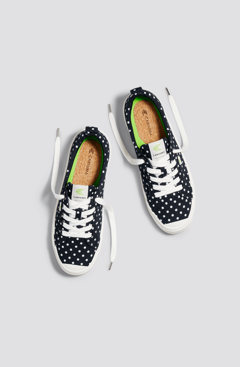 oca low off black polka dots canvas sneaker.feature 3