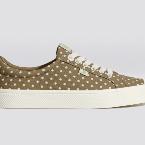 oca low off burnt sand polka dots canvas sneaker.slideshow1