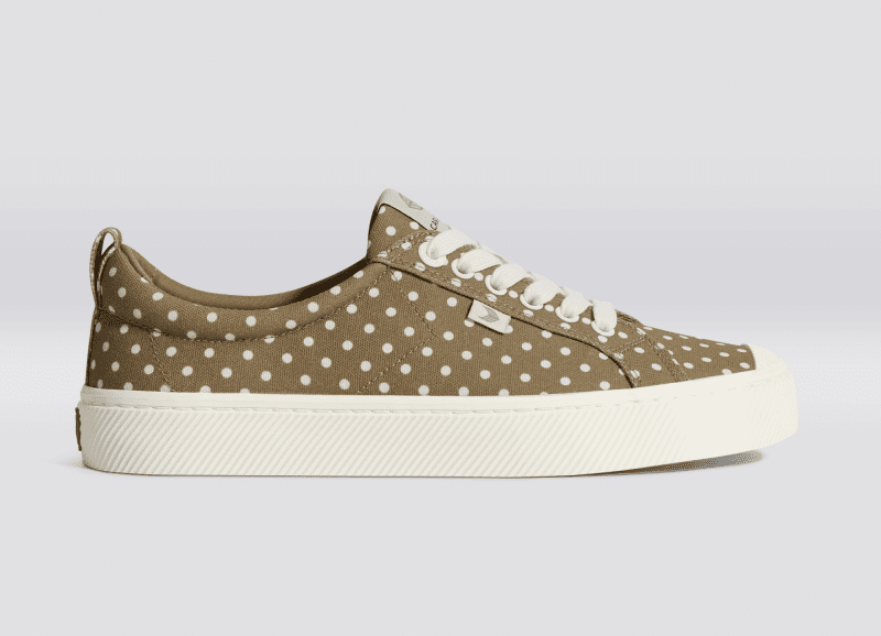 oca low off burnt sand polka dots canvas sneaker.slideshow1 2ba55026 6c16 4d33 a80e 63cc21722d63