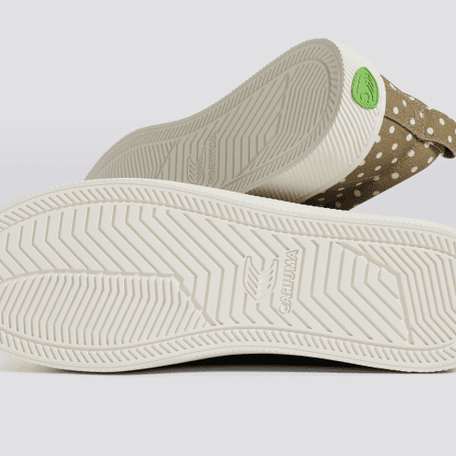 oca low off burnt sand polka dots canvas sneaker.slideshow3