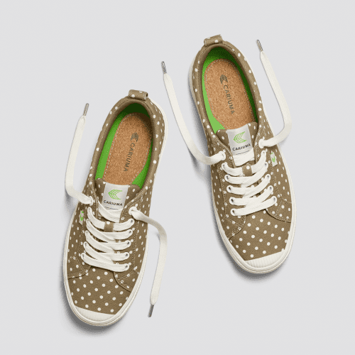 oca low off burnt sand polka dots canvas sneaker.slideshow5