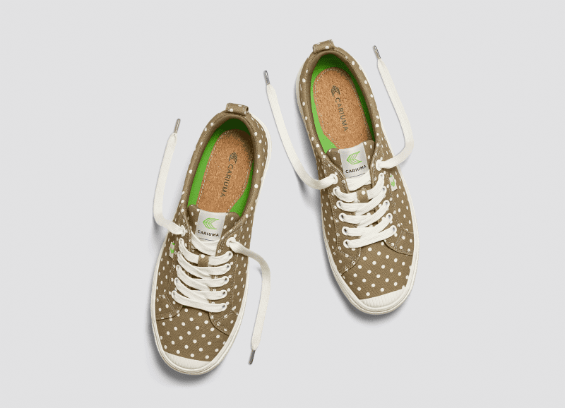 oca low off burnt sand polka dots canvas sneaker.slideshow5