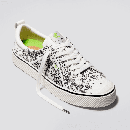 oca low off white bandana canvas sneaker.fb feed