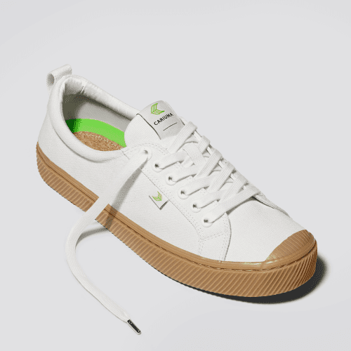 oca low off white gum canvas sneaker.fb feed