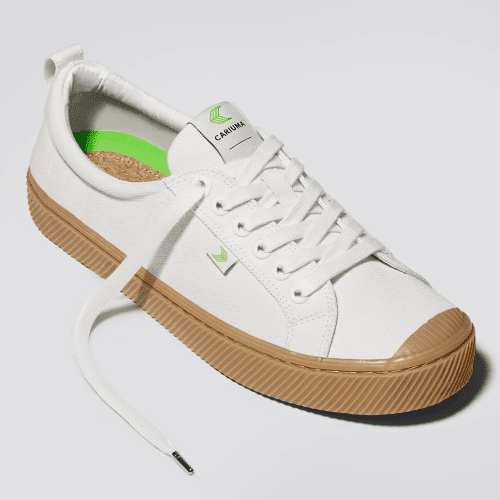 oca low off white gum canvas sneaker.slideshow3