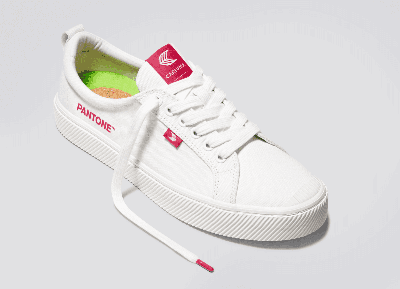 oca low pantone off white viva magenta canvas sneaker.slideshow3 527544ce 4cba 4a89 a3c7 d2cdaf581f27