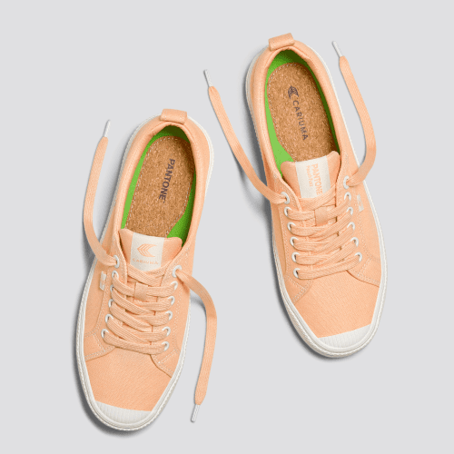 oca low pantone peach fuzz canvas sneaker.slideshow5