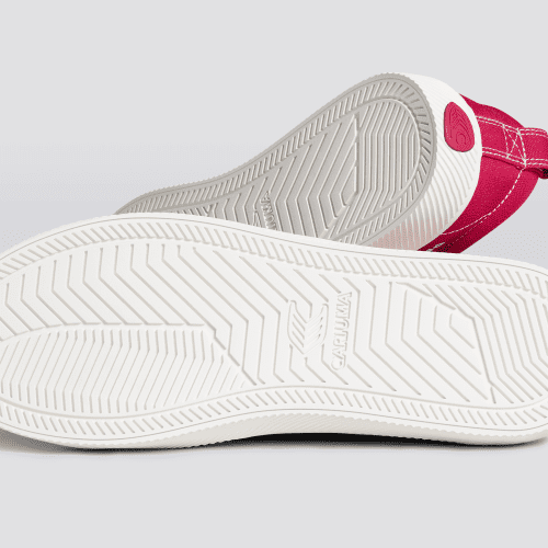 oca low pantone viva magenta off white canvas sneaker.slideshow2