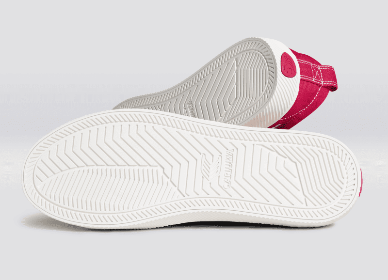 oca low pantone viva magenta off white canvas sneaker.slideshow2