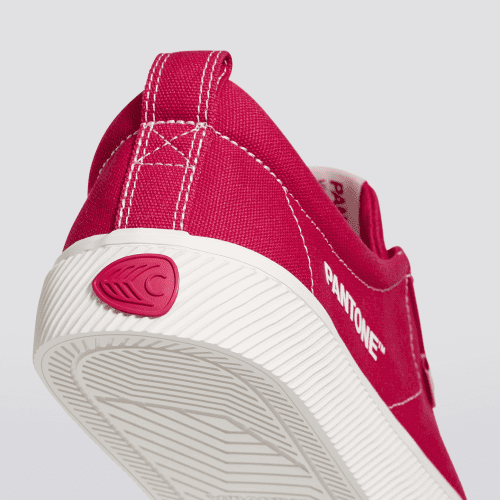 oca low pantone viva magenta off white canvas sneaker.slideshow4