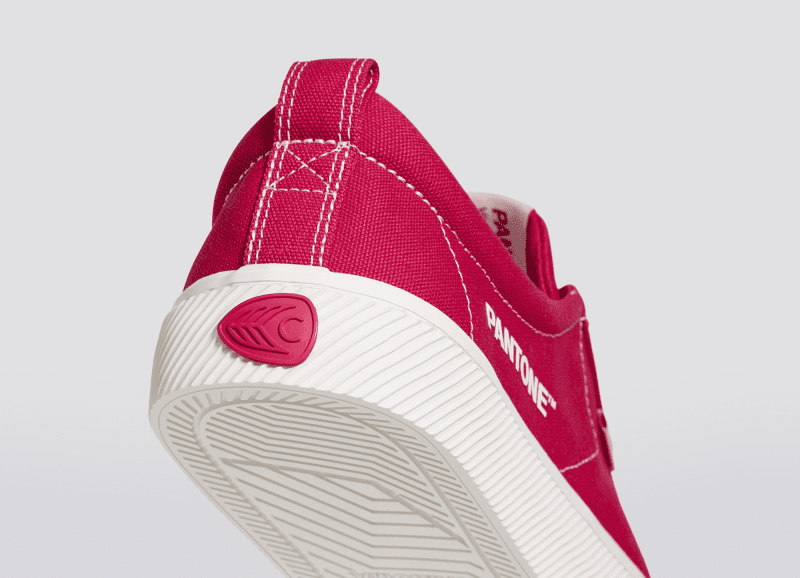 oca low pantone viva magenta off white canvas sneaker.slideshow4