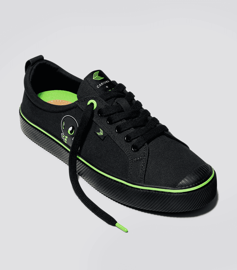 oca low razer all black canvas sneaker.hover