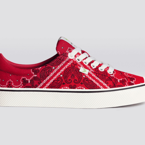 oca low red bandana canvas sneaker.slideshow1