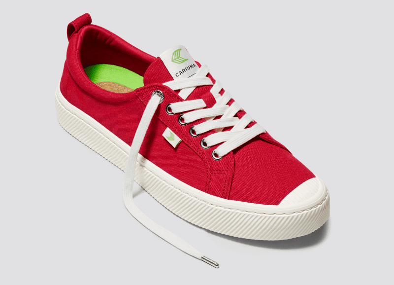 oca low red canvas sneaker side view.slideshow2 da4f7926 c655 4d9d b2be b1de527dd6d2