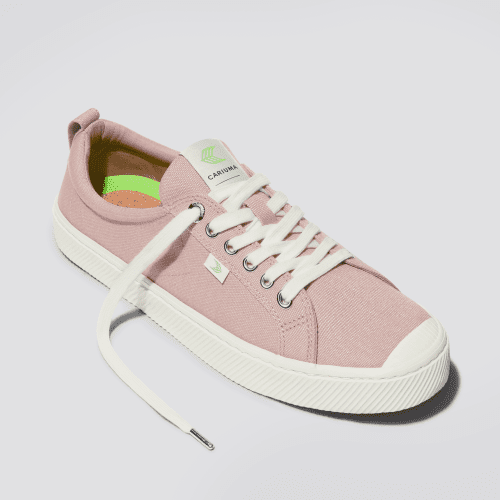 oca low rose red canvas sneaker.fb feed