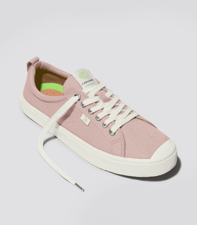 oca low rose red canvas sneaker.fb feed