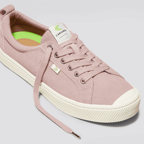 oca low rose red suede sneaker.feature 1 28aae646 e728 490b a9b8 d65741549644