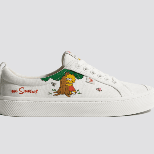 oca low simpsons lisa off white canvas.slideshow1