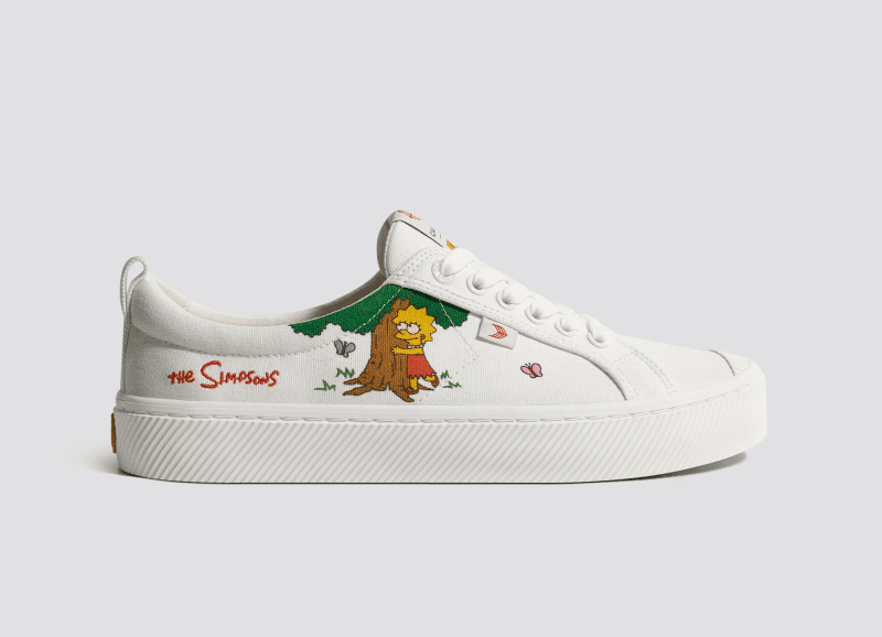 oca low simpsons lisa off white canvas.slideshow1