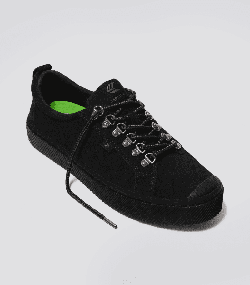 oca low speed hooks all black suede sneaker.fb feed