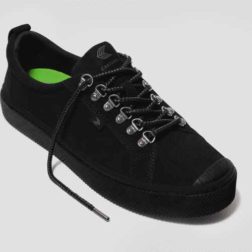 oca low speed hooks all black suede sneaker.slideshow2