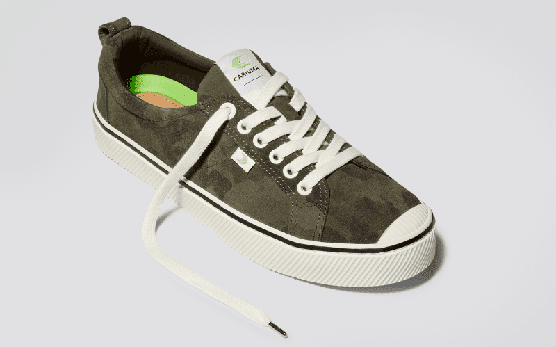 oca low stripe camouflage military suede.feature 1