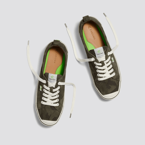 oca low stripe camouflage military suede.feature 3