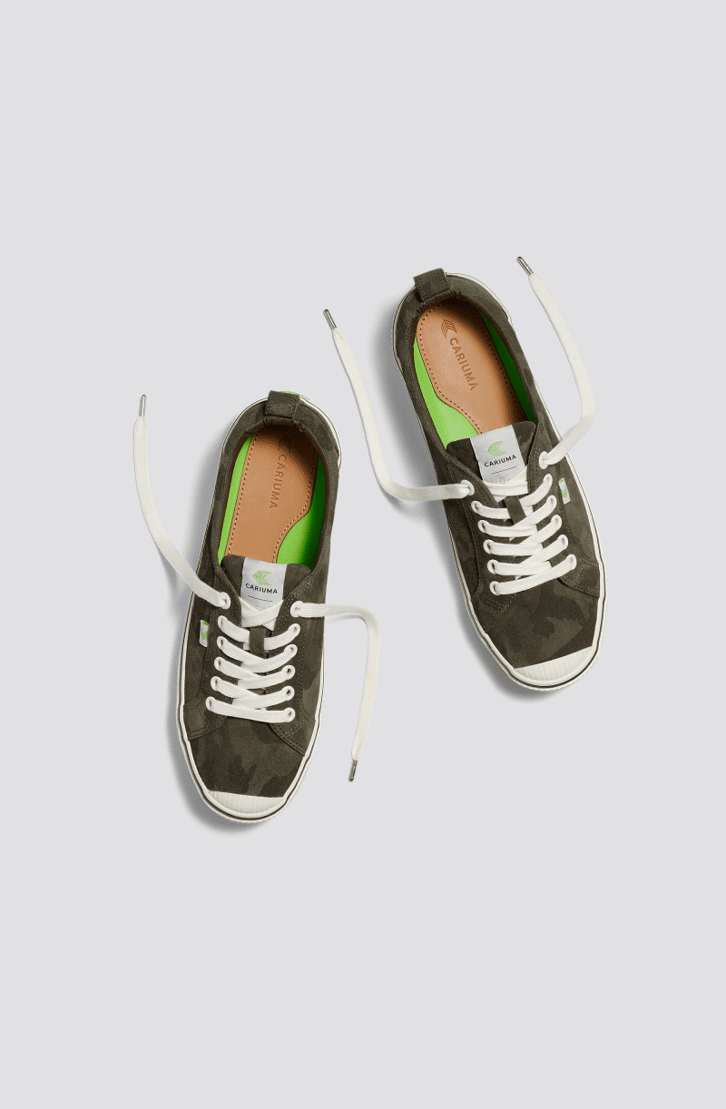 oca low stripe camouflage military suede.feature 3