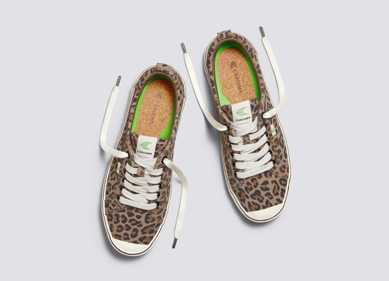 oca low stripe leopard print suede sneaker.slideshow5