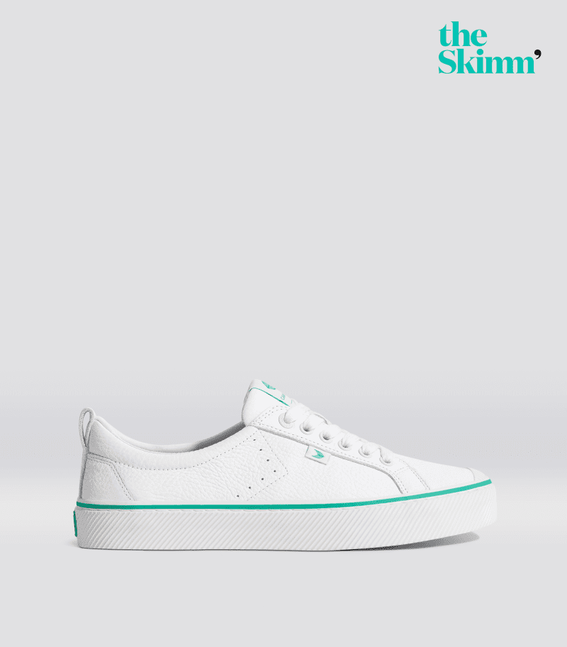 oca low the skimm premium leather sneaker.side show