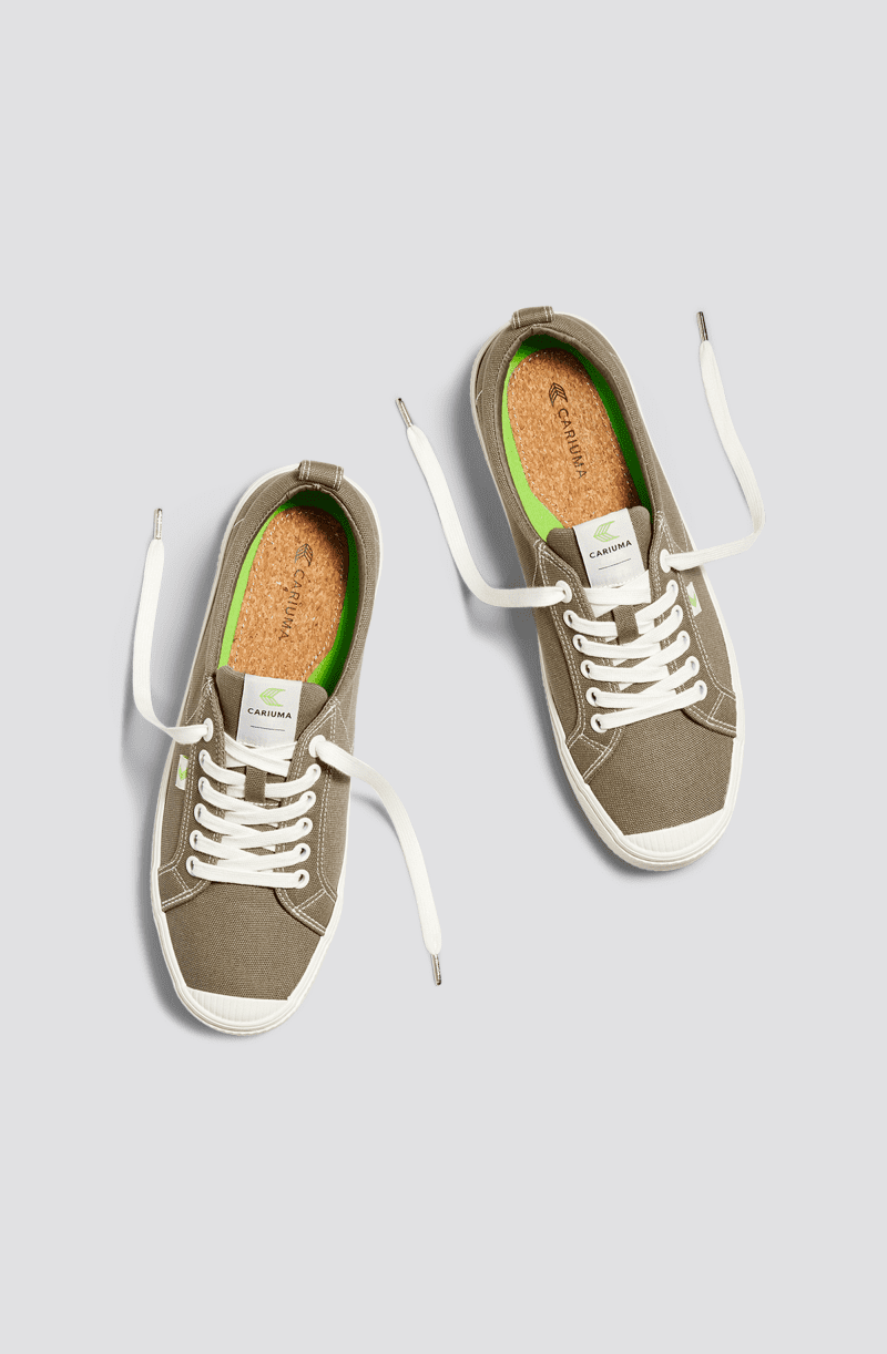 oca low washed burn sand nude contrast thread canvas sneaker.feature 3