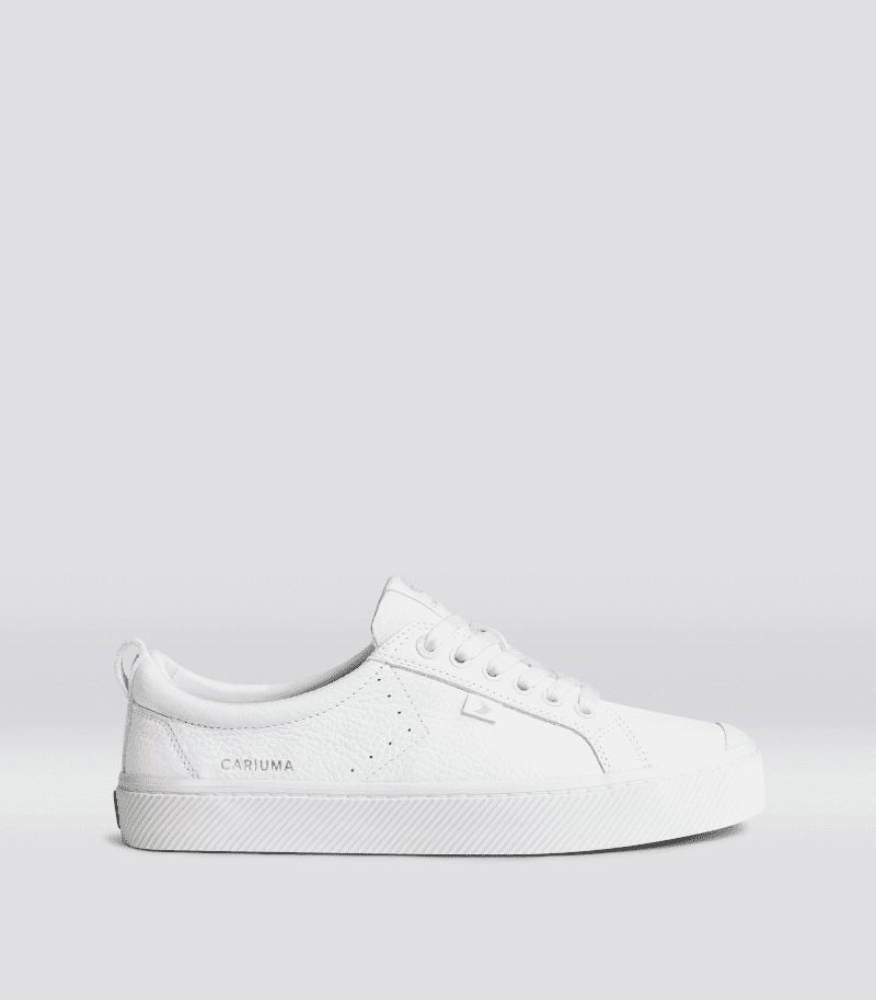 oca low white premium leather sneaker.side view 334b3fbb f853 4b15 b01d ee616a627fe2