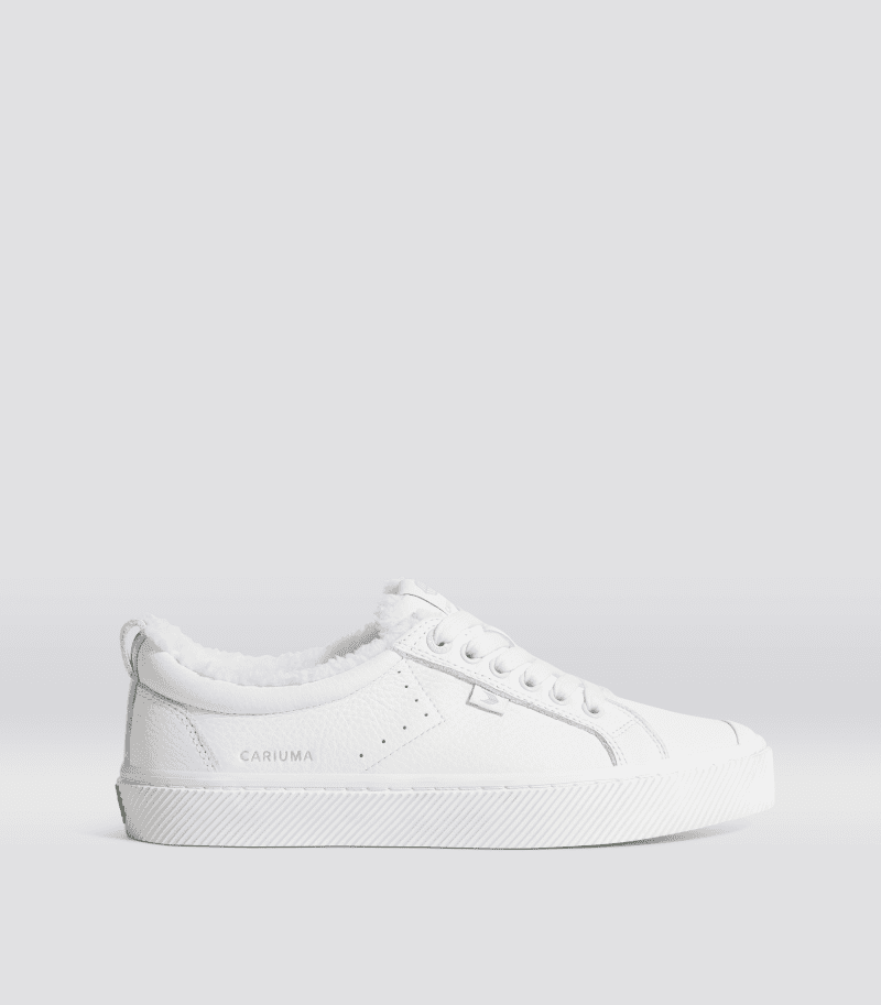 oca therma low white premium leather.side view