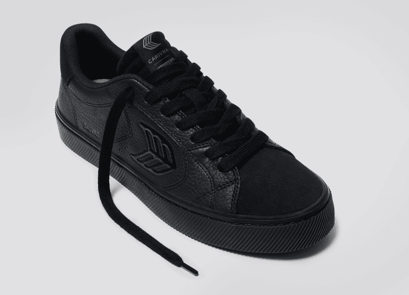 salvas all black premium leather sneaker.slideshow2 fdd863cf e57b 40e7 a9e5 5f0c99509f9b