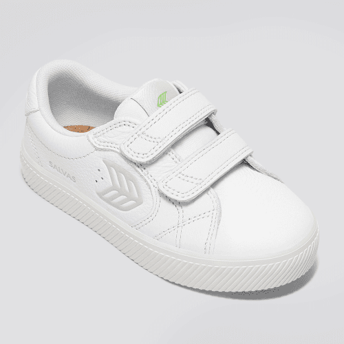 salvas kids white premium leather ice sneaker.slideshow2