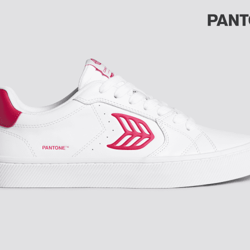 salvas pantone viva magenta white leather sneaker.slideshow1 c8fe03e6 7f27 4139 ba0d f2119a437da2