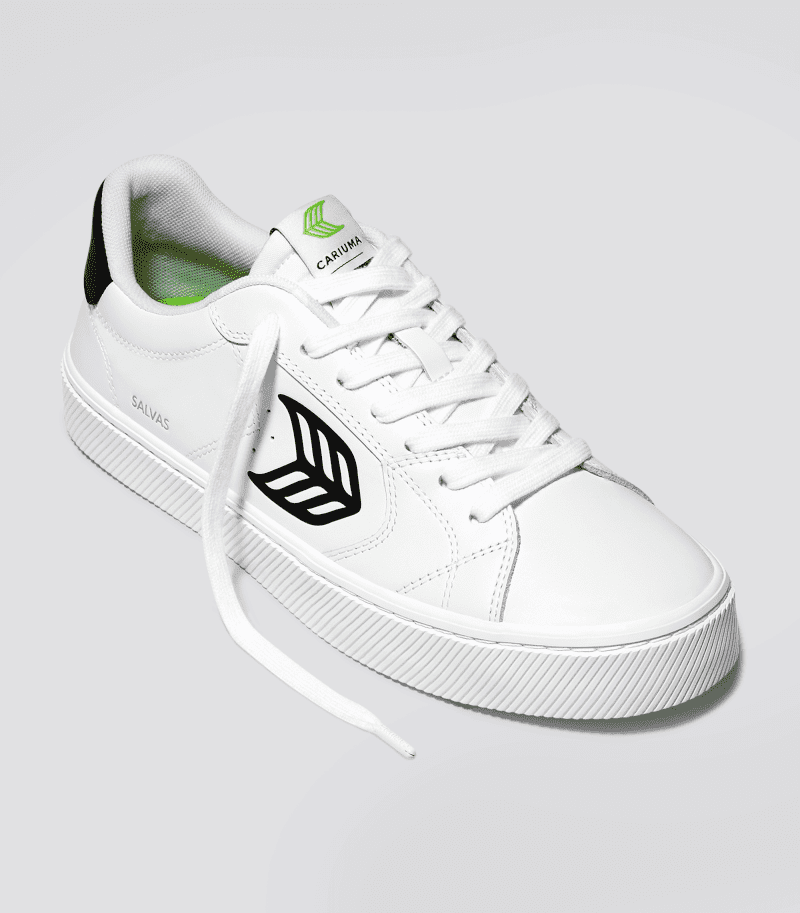 salvas white leather black logo sneaker.fb feed 64b2ab13 2bbc 45da aadb 5cb7c76ace5b